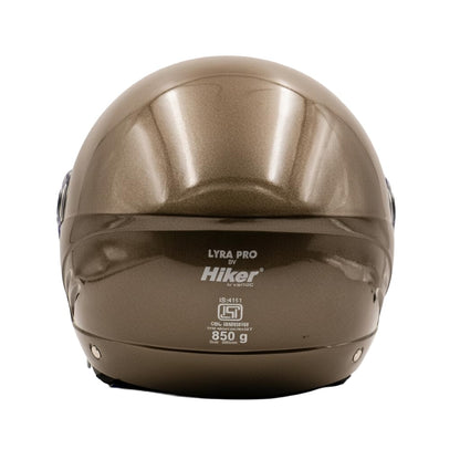 Hiker Lyra Pro Brown Half Face Helmet