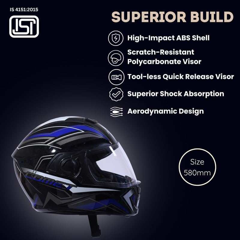 FLASH PRO MAX Full Face Helmet -Matt Black Green -HLMT-BGRN-FLSPMX3