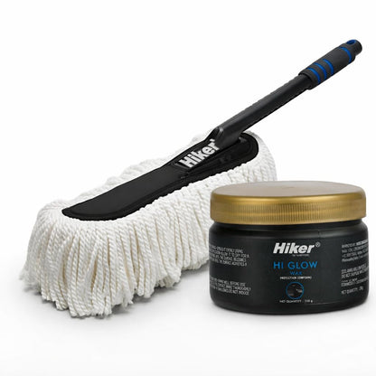 Hiker by Varroc Car Duster & Hi Glow Wax 250g Combo
