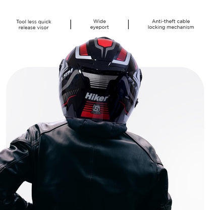 FLASH PRO MAX Half Face Helmet-Gloss Black -HLMT-BRED-FPMX1G