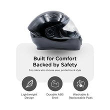 Hiker Orion Natural Black Full Face Helmet