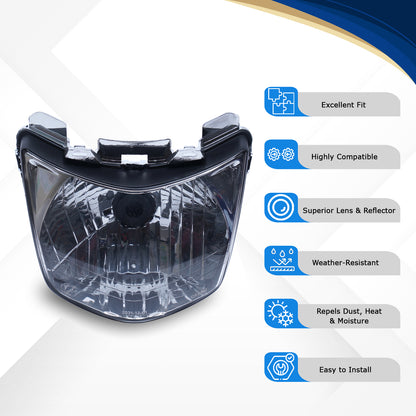 Varroc Head Lamp Unit Shn - HLAM-SHIN-HU20
