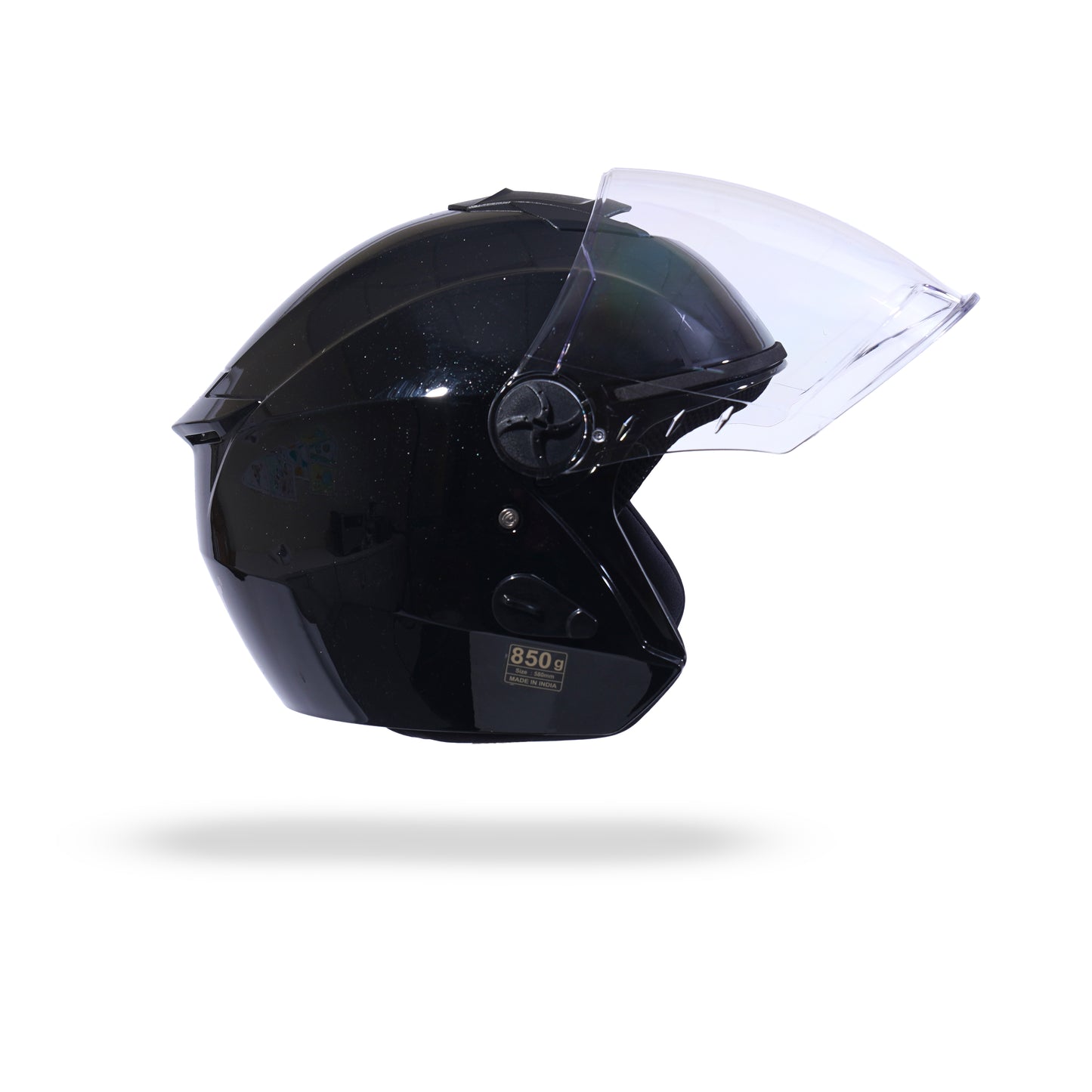 FLASH PRO Half Face Helmet -Gloss Black