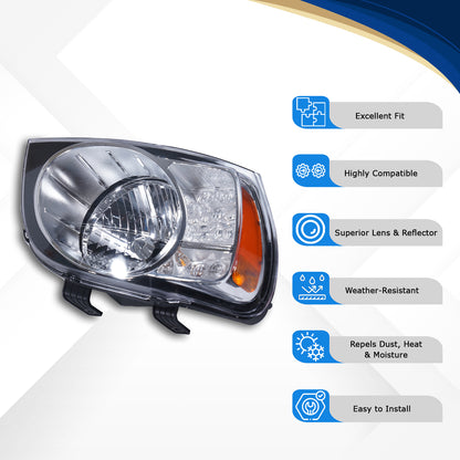 Varroc Head Light Assy Scarpio Ref Wo Mtr T2 Rh - HLA-SCRP-46WMT2R