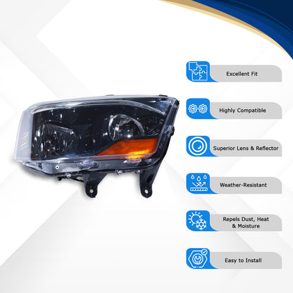 Varroc Head Light Assy Scarpio Base Rh Aa05211N - HLA-SCRP-5211R