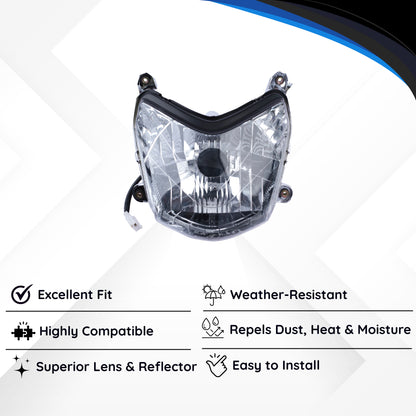 Varroc Head Lamp Unit Wo Parking Str Sprts - HLAM-SPRT-HU270