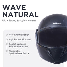 WAVE NATURAL Full Face Helmet -HLMT-NBLK-WAVE1