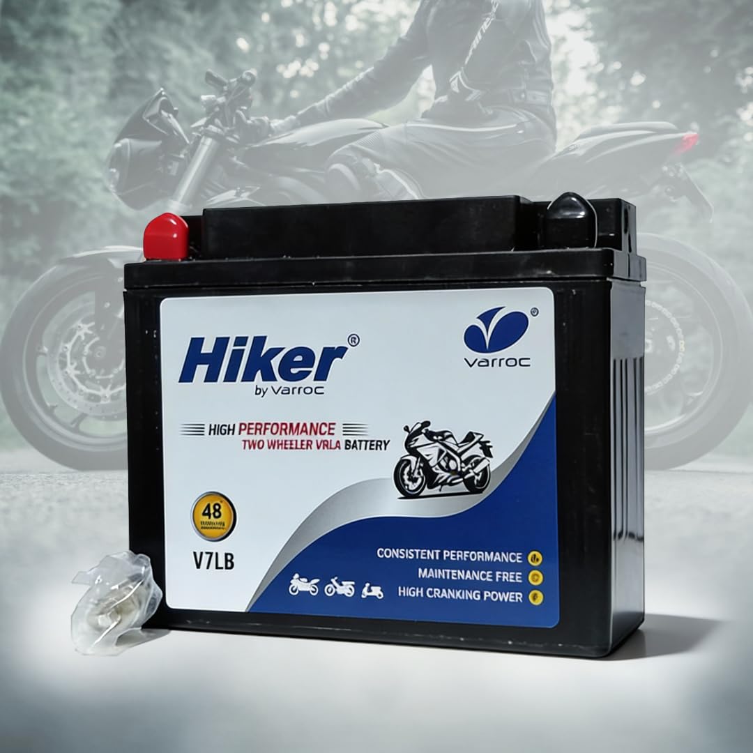 Hiker by Varroc V7LB, 7Ah and 12 V Battery for Bike -BTRY-7AH-V7LB