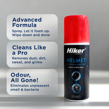 Hiker Pluto Pro Grey Flip Up Helmet with Helmet Cleaner & Sanitizer Combo - HLMT-GGRY-PPRO6 & CARC-UNIV-HCLN