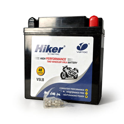 Hiker by Varroc V5LB, 5Ah and 12 V Battery for Bike -BTRY-5AH-V5LB