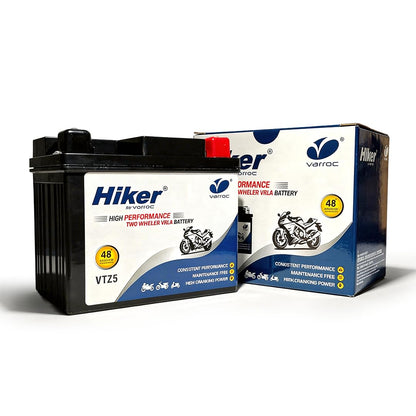 Hiker by Varroc VTZ5, 4Ah and 12 V Battery for Bike -BTRY-4AH-VTZ5
