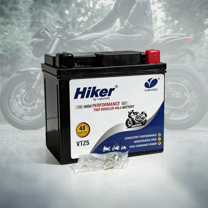 Hiker by Varroc VTZ5, 4Ah and 12 V Battery for Bike -BTRY-4AH-VTZ5