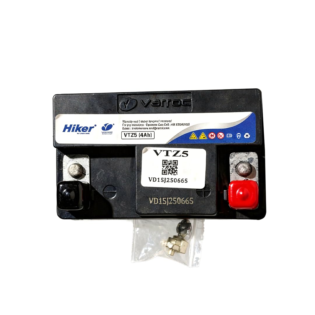 Hiker by Varroc VTZ5, 4Ah and 12 V Battery for Bike -BTRY-4AH-VTZ5