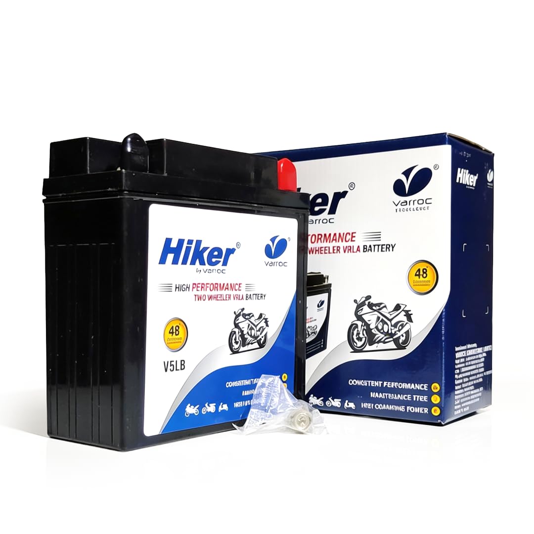 Hiker by Varroc V5LB, 5Ah and 12 V Battery for Bike -BTRY-5AH-V5LB