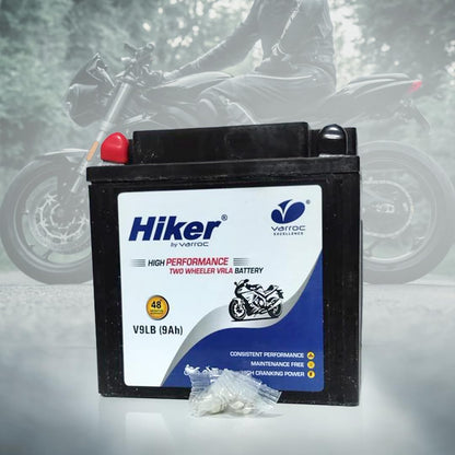 Hiker by Varroc V9LB, 9Ah and 12 V Battery for Bike -BTRY-9AH-V9LB