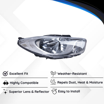 Varroc Head Light Assy Eye 10 Type 2 Rh - HLA-HI10-81T2AR