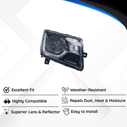 Varroc Head Light Unit Bolro T4 2020 Bs6 Rh - HLU-BLRO-47WMT4R