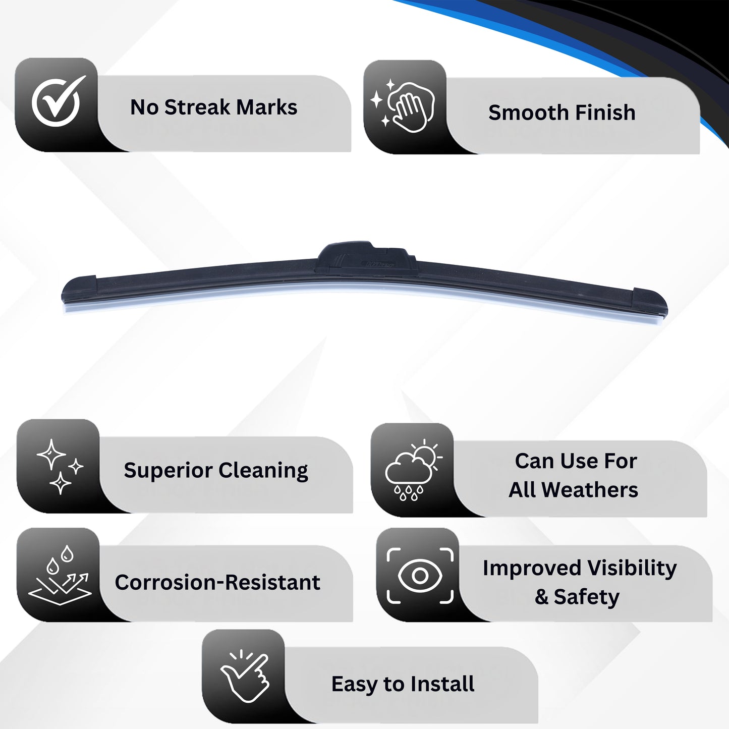 Frameless Wiper Blade 406mm (16 Inch) -WIPF-UNIV-FL16