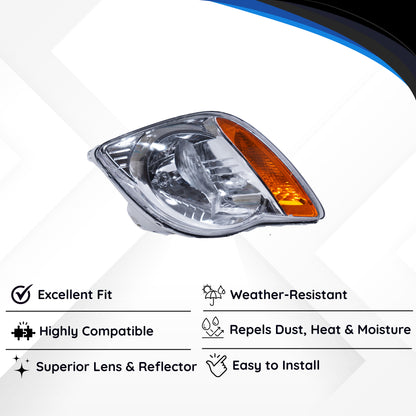 Varroc Head Light Unit Spaark Lh - HLA-SPRK-44L