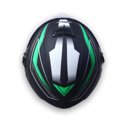 COMET PRO MAX Full Face Helmet-Matt Black Green
