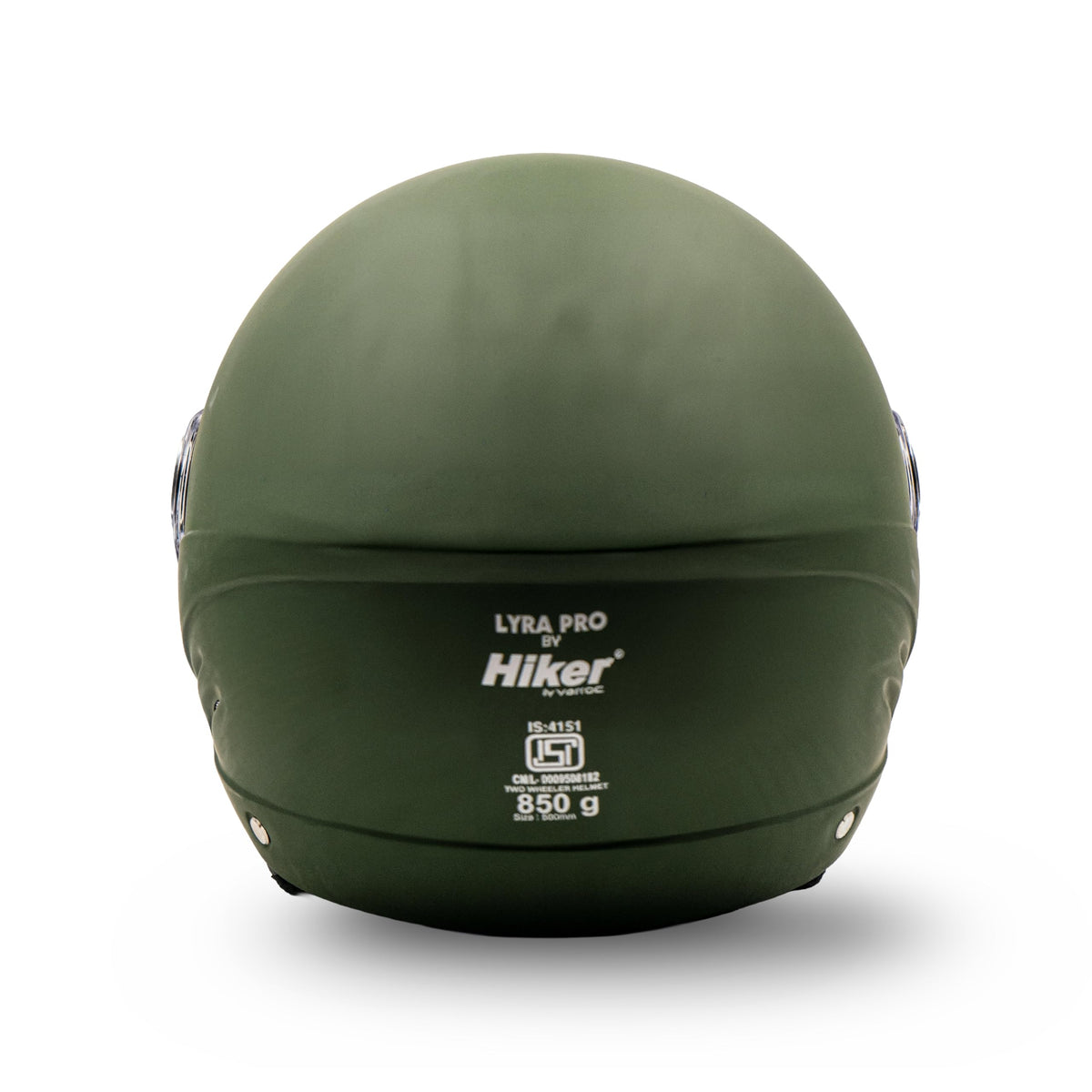 Hiker Lyra Pro Green Half Face Helmet