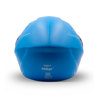 Hiker Nebula Natural Sky Blue Half Face Helmet