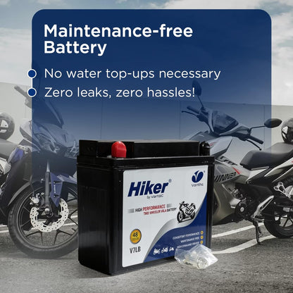 Hiker by Varroc V7LB, 7Ah and 12 V Battery for Bike -BTRY-7AH-V7LB