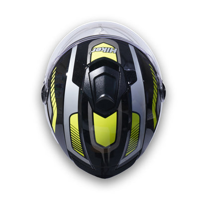 FLASH PRO MAX Half Face Helmet -Gloss Black Yellow
