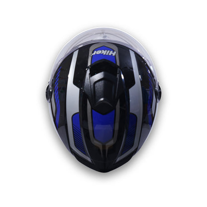 FLASH PRO MAX Half Face Helmet-Gloss Black Blue