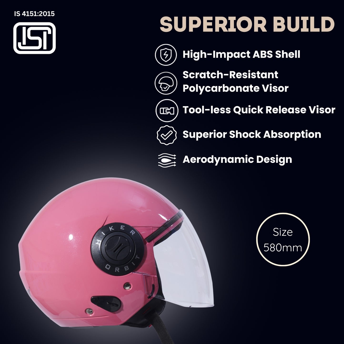 ORBIT PRO Half Face Helmet