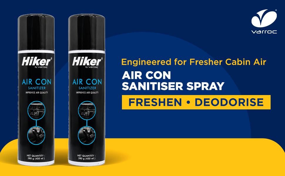 Hiker by Varroc Car Air Con Sanitiser -  Pack of 2 -CARC-UNIV-ACSN