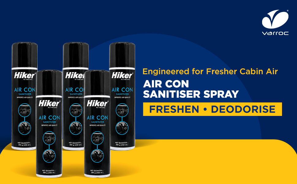 Hiker by Varroc Car Air Con Sanitiser -  Pack of 5 -CARC-UNIV-ACSN