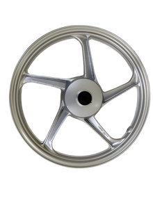 Varroc  Alloy Wheel 1.8X18 5 Spoke Fr Pasion Slv Hero- ALOY-PASN-AACFS