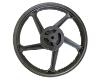Varroc  Alloy Wheel 1.8X18 5 Spoke Rr Pasion Blk Hero- ALOY-PASN-AACRB
