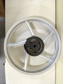 Varroc  Alloy Wheel 1.6X17 5 Spoke Rr Pltn Slvr Bajaj- ALOY-PLTN-JKRS