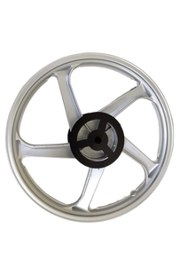 Varroc  Alloy Wheel 1.6X18 5 Spoke Rr Spln Slvr Hero- ALOY-SPLD-AAHRS