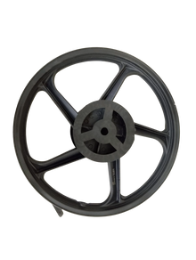 Varroc  Alloy Wheel Rr 110 1.5X16 X L100 Hd Blck TVS- ALOY-XL100-XLHRB
