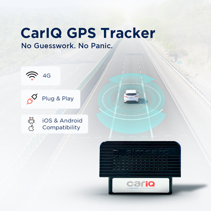 CarIQ Gold GPS Tracker with 4G Sim, 1-Year Mobile App Subscription