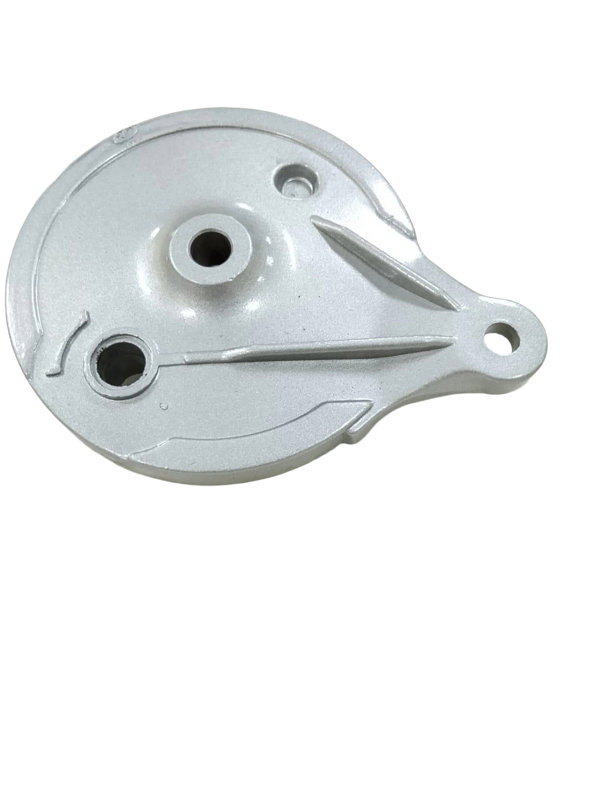 Varroc  Drum Plate Rr Silver Str City Vctr N250 TVS- DRUM-VCTR-PL06S