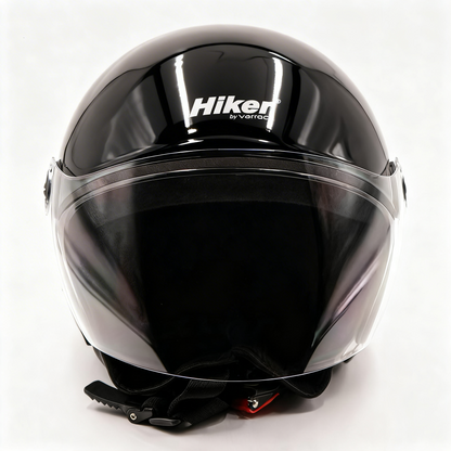 Hiker Lyra Pro Black Half Face Helmet