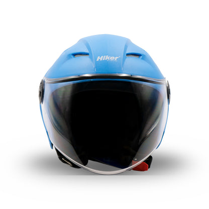 Hiker Nebula Natural Sky Blue Half Face Helmet