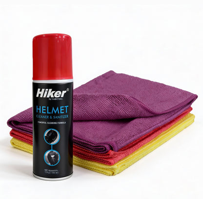 Hiker Helmet Care Combo – Clean, Sanitise & Dry Kit