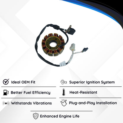 Varroc BAJJ Coil Plate Assembly Bm150 Ug MGCP-BOXR-PF69 | High-Performance Copper Winding