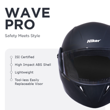 WAVE PRO Full Face Helmet -Matt Black