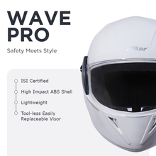 WAVE PRO Full Face Helmet -Gloss White