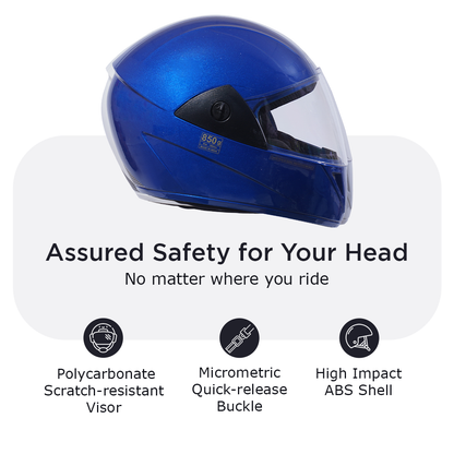 WAVE PRO Full Face Helmet -Gloss Blue