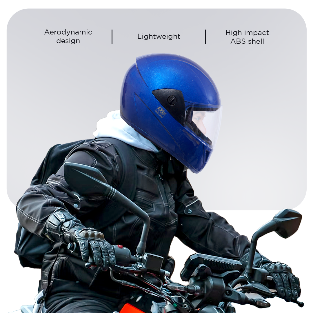 WAVE PRO Full Face Helmet -Gloss Blue