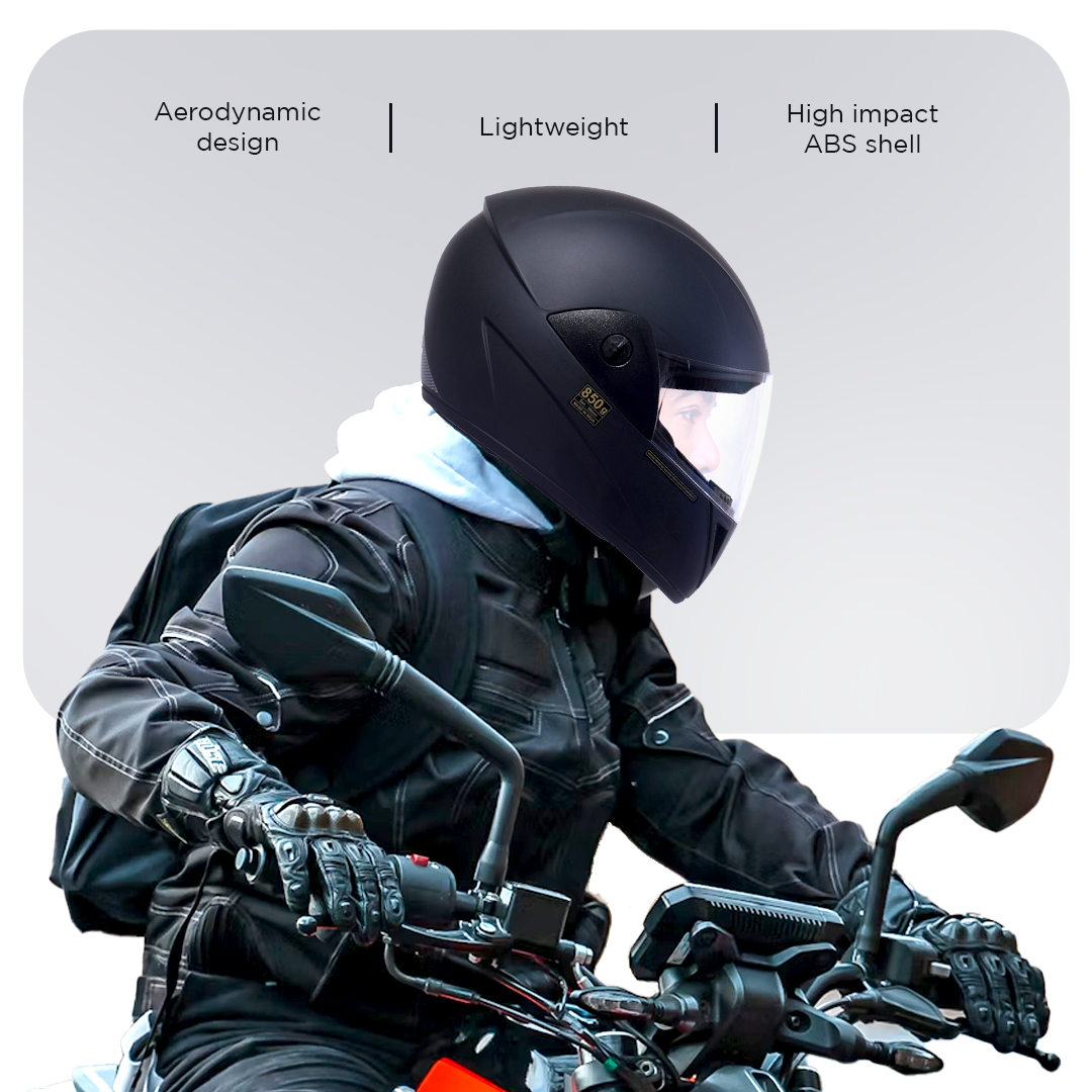 WAVE PRO Full Face Helmet -Matt Black