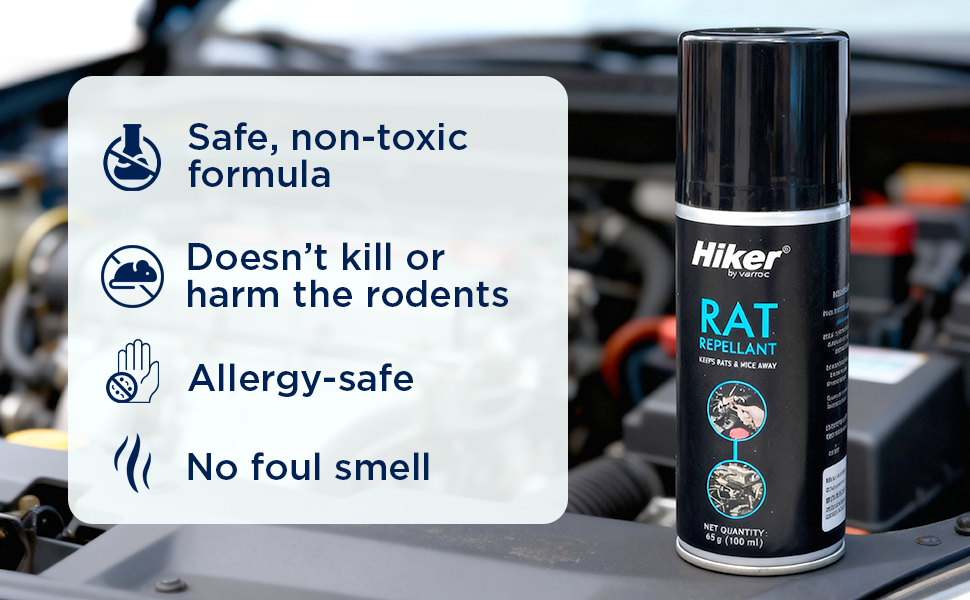 Hiker by Varroc Rat Repellent Spray (100 ml) -CARC-UNIV-RTRP