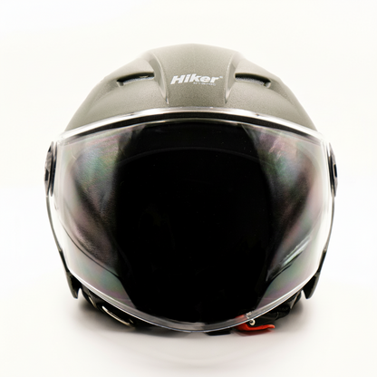Hiker   Nebula Natural Military Green Half Face Helmet